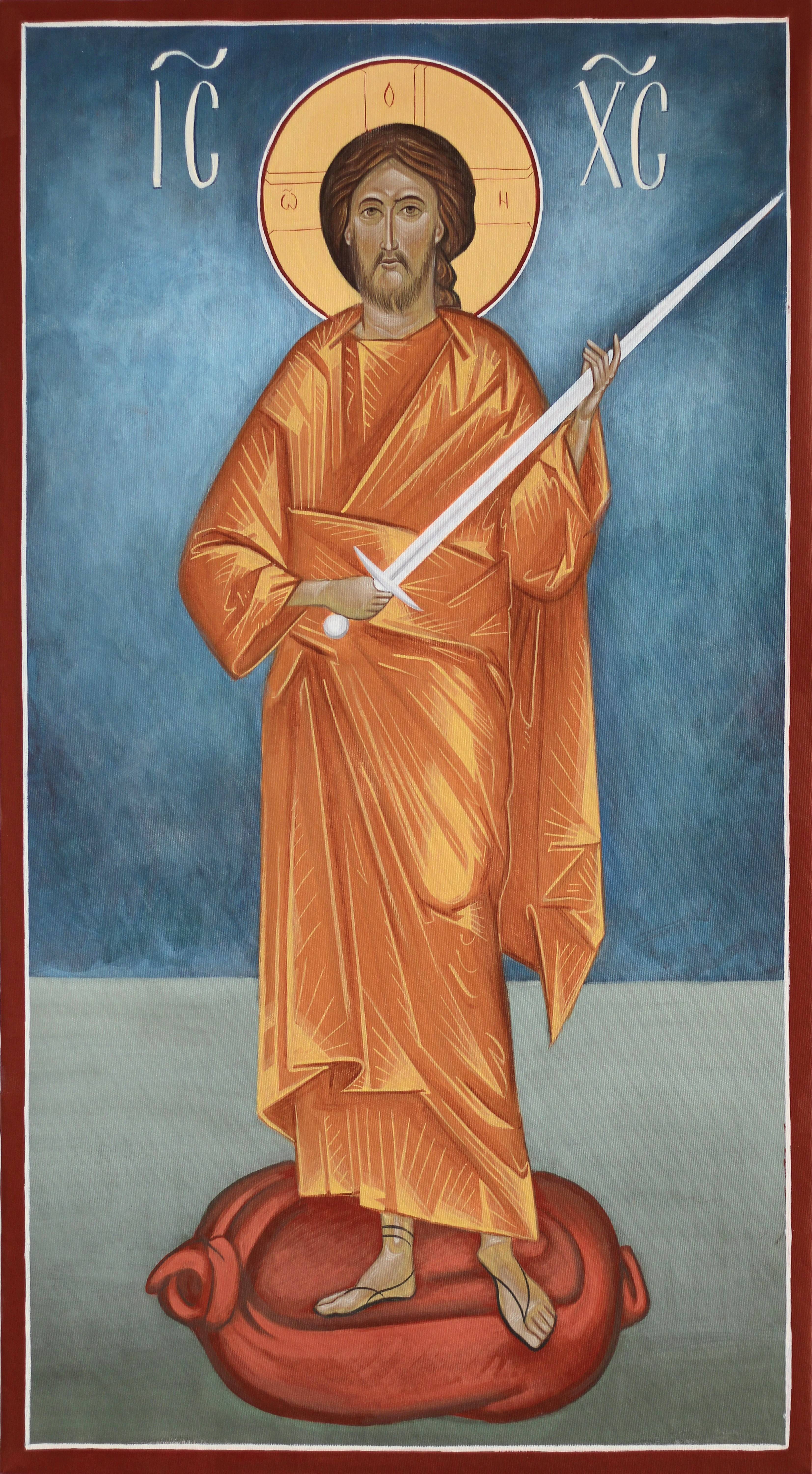 Икона Господ са мачем - Иконописна радионица Анђел Шевић