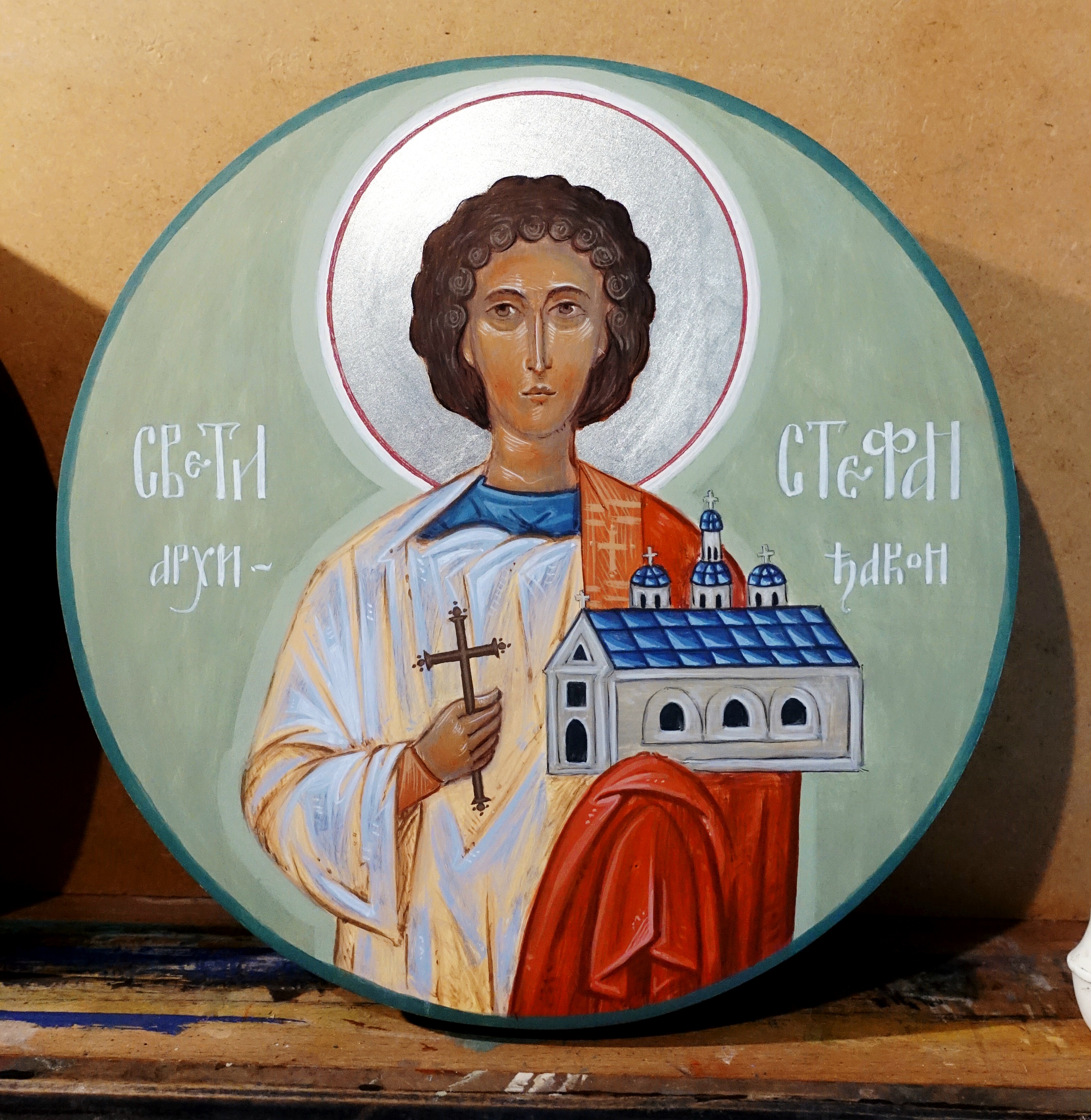 Икона Свети Стефан - Иконописна радионица Анђел Шевић