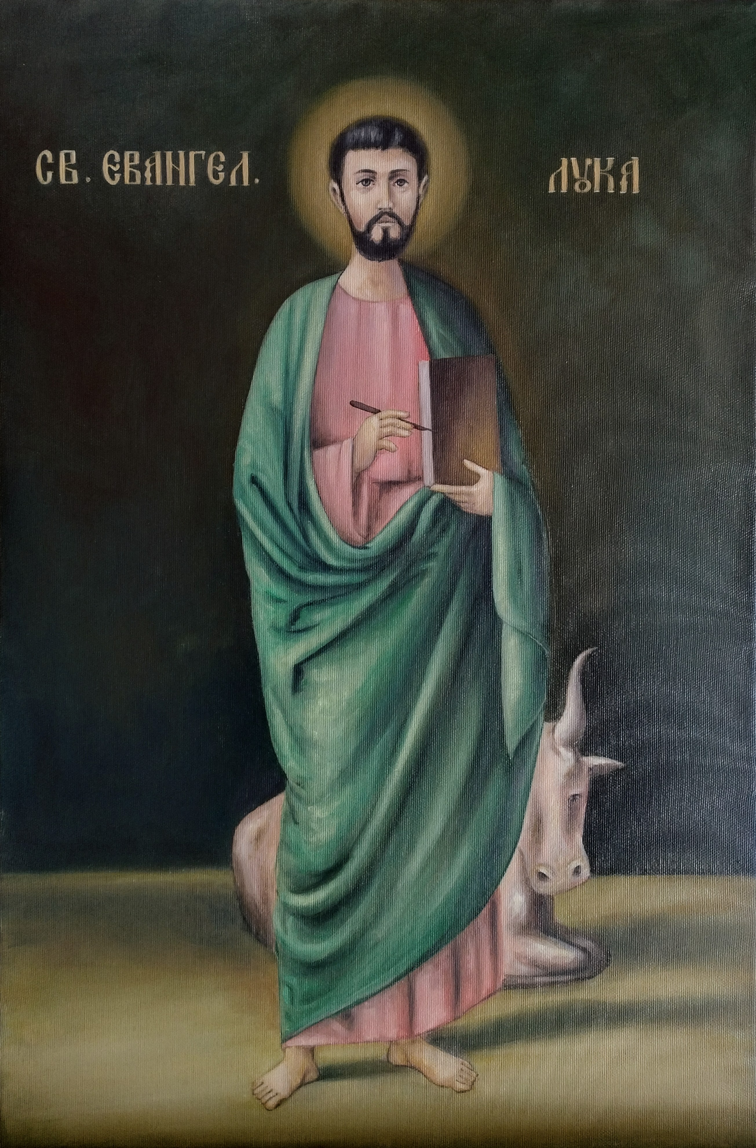 Икона Свети Лука уље - Иконописна радионица Анђел Шевић