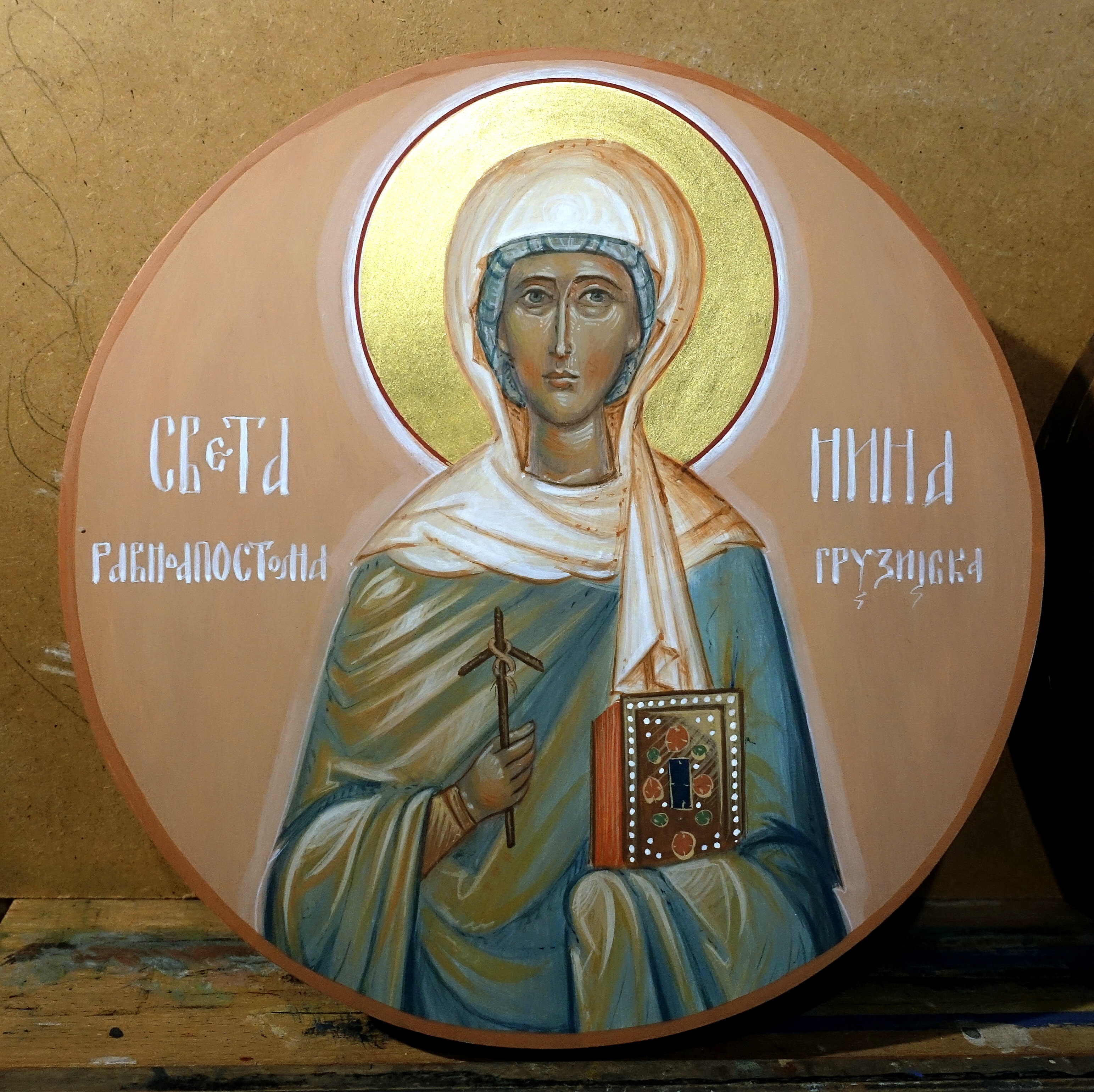 Икона Света Нина - Иконописна радионица Анђел Шевић