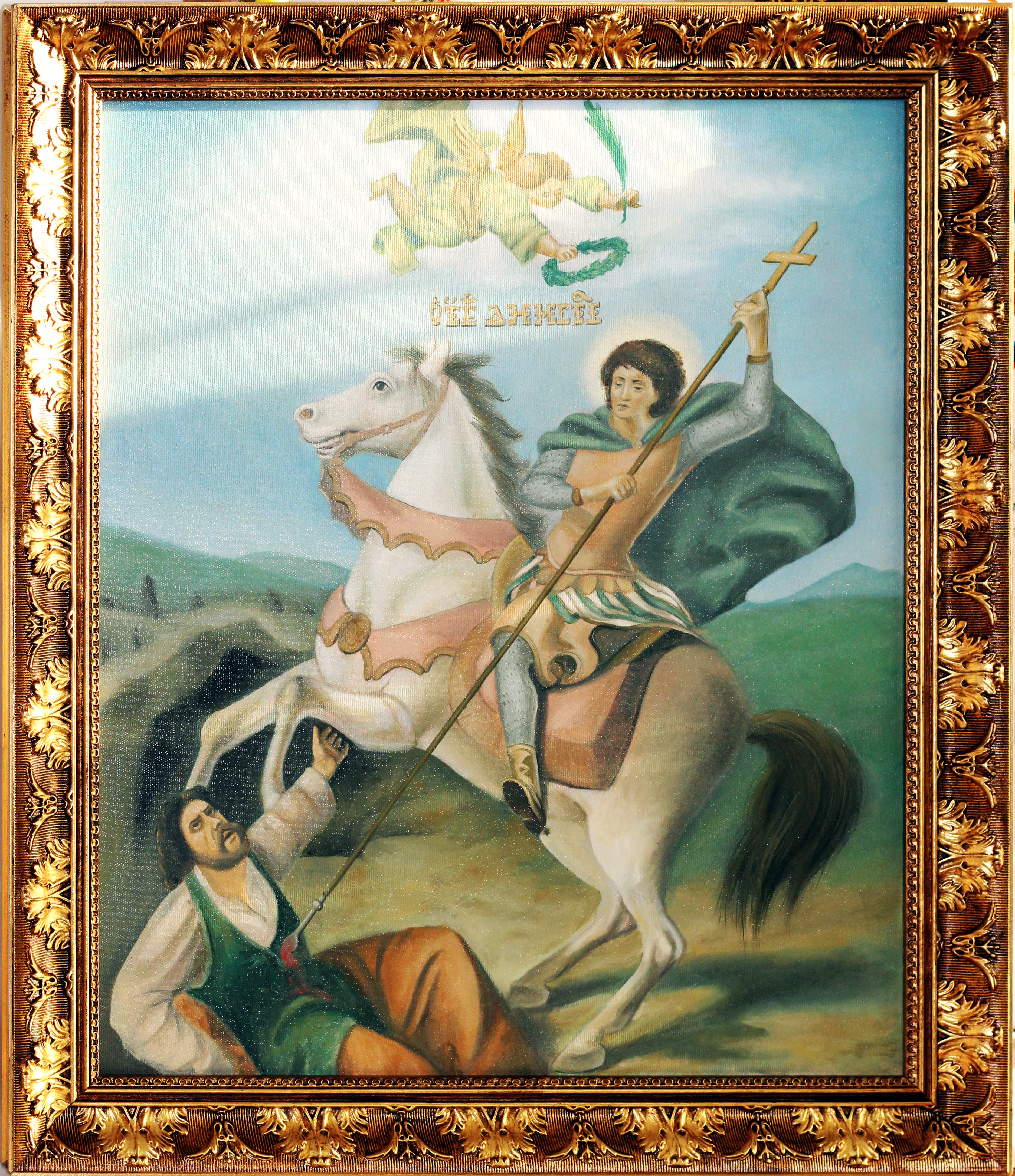 Икона Свети Димитрије уље - Иконописна радионица Анђел Шевић