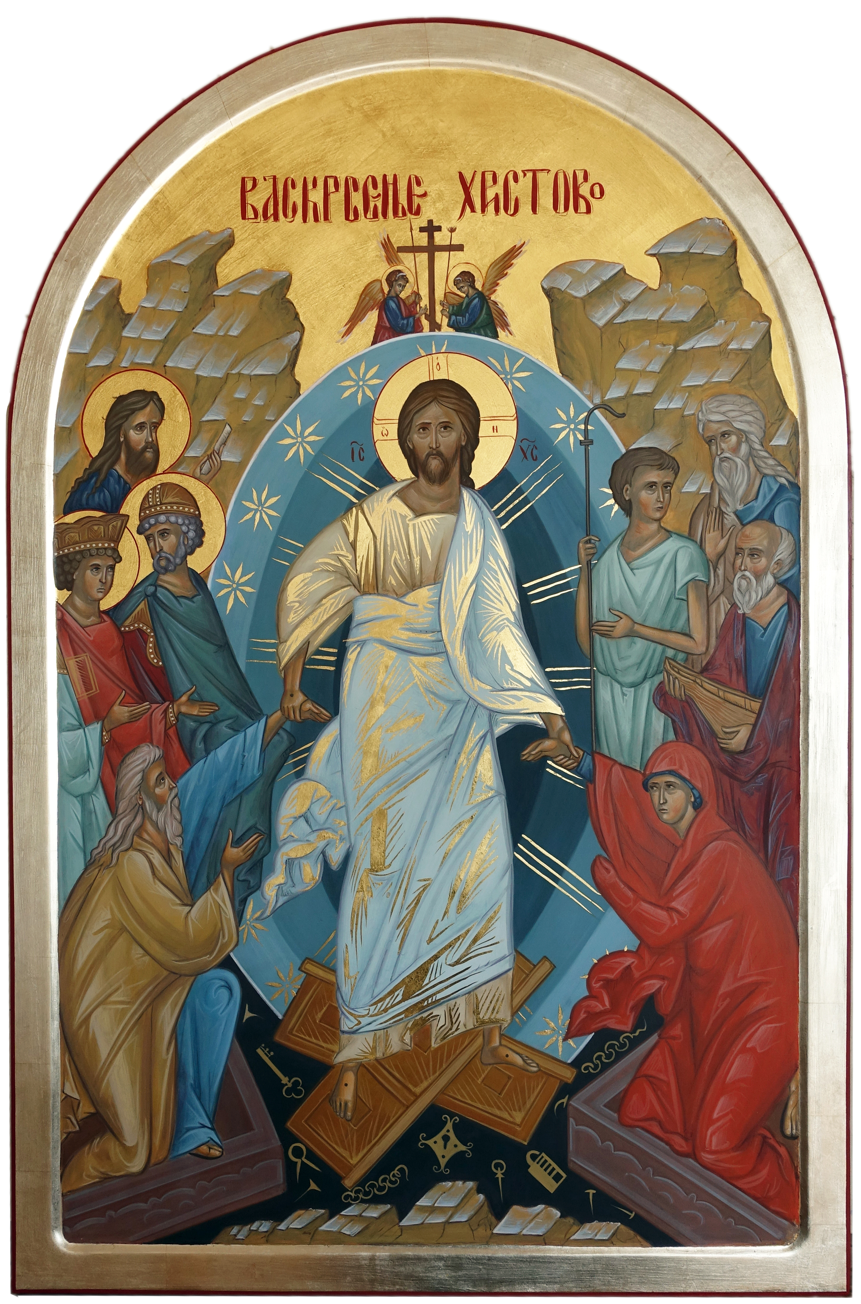 Икона Васкрсење - Иконописна радионица Анђел Шевић
